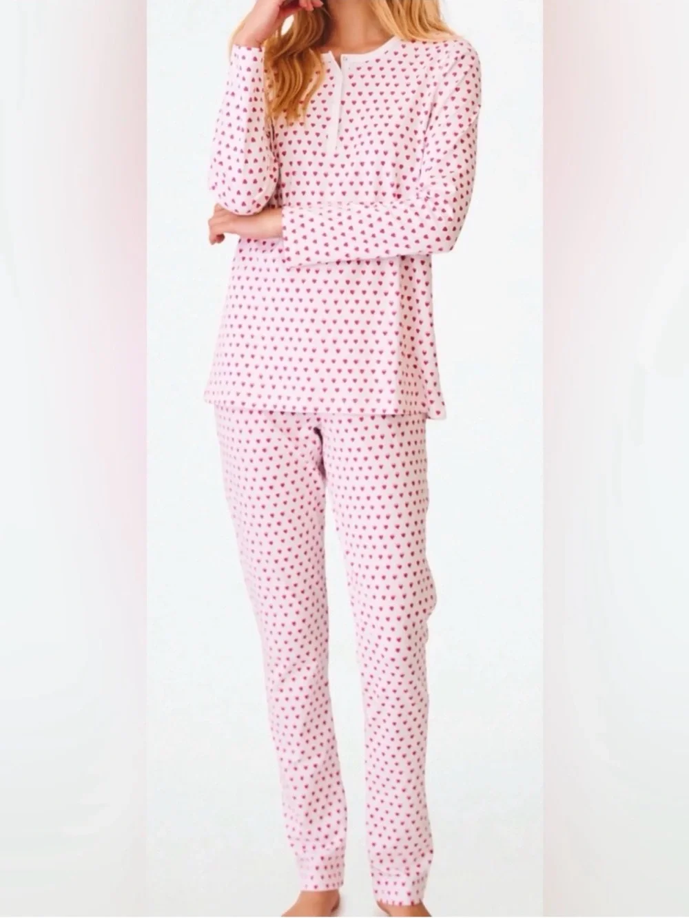 Roller Rabbit Pink Heart Pajama Set